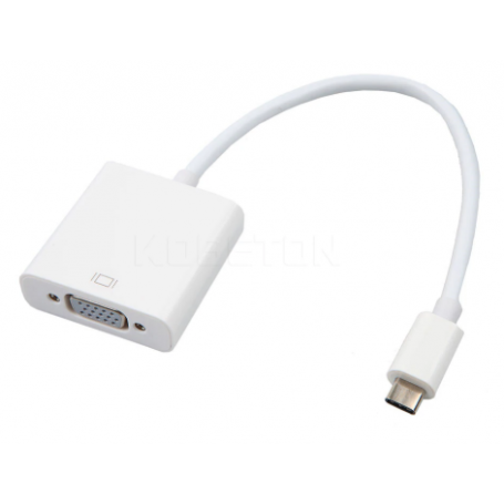 Adaptador USB tipo C a VGA para MacBook