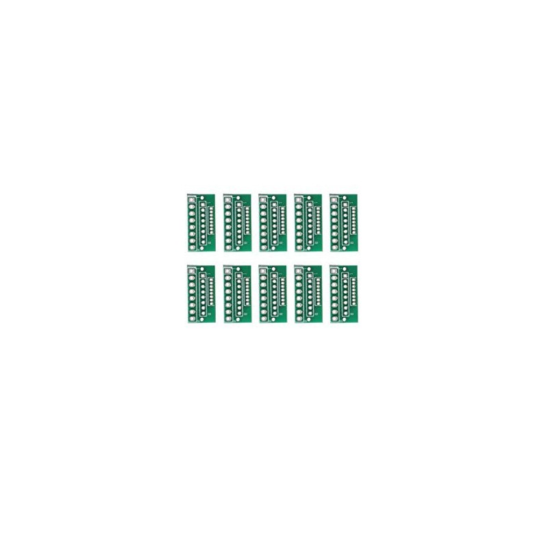Adaptador de placas de 8 pin headers 1,27 / 2,0  / 2,54mm
