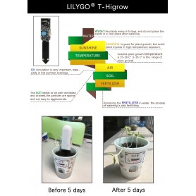 TTGO T-Higrow ESP32 Humedad de suelo y ambiental.