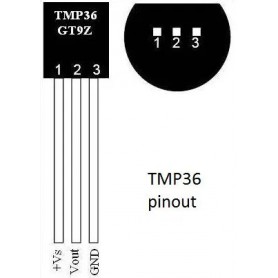 Sensor de temperatura analogo TMP36
