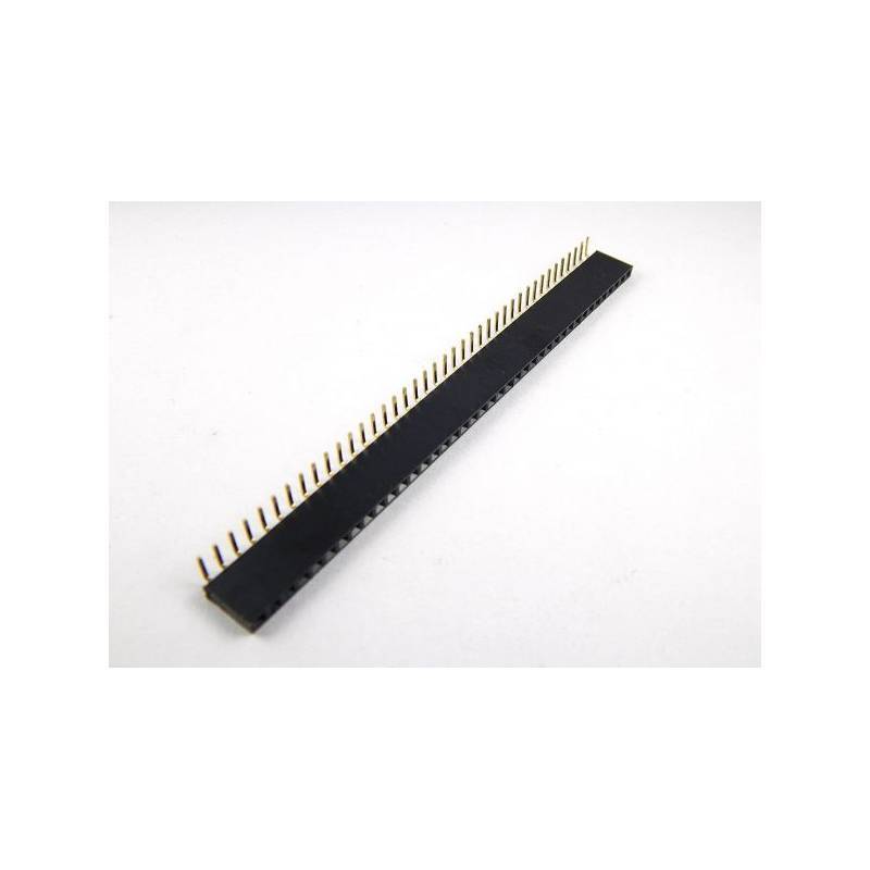 Pin Header Hembra curvo 90° pack(40)  2.54mm