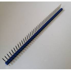 Pin Header Macho curvo 90° pack(40) azul  2.54mm