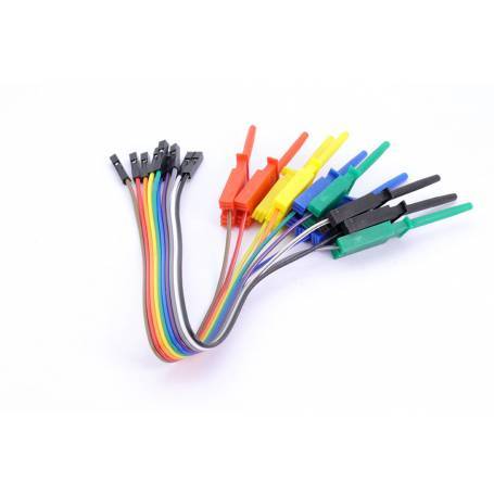 Cables con pinzas para pruebas con header Hembra