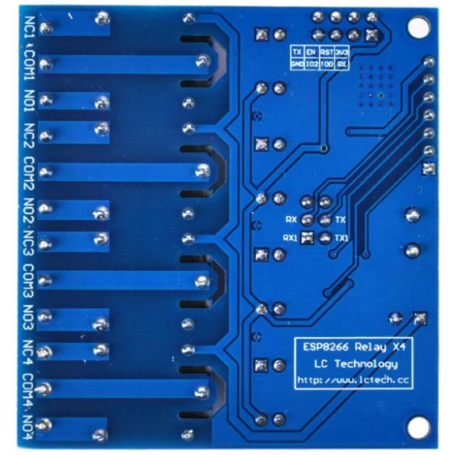 Kit ESP8266 con módulo Rele de 4 canales