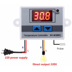 Termostato control de temperatura W3001