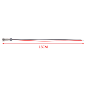 Luz piloto metálica impermeable de 6mm 3-6V Roja Panel Pasante