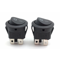 Interruptor Switch Redondo KCD11 color negro