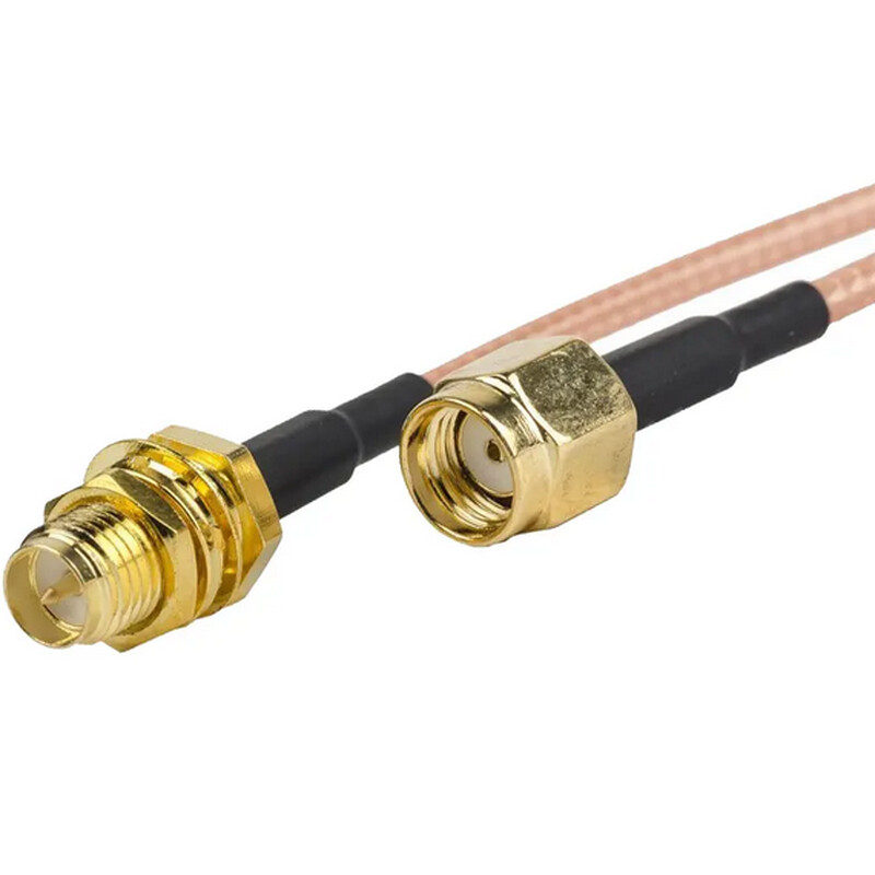 Extensión de cable coaxial RP-SMA Hembra a RP-SMA Macho de 3m RG316