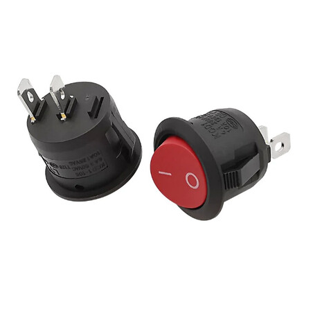 Interruptor Switch Redondo KCD1-105 color rojo