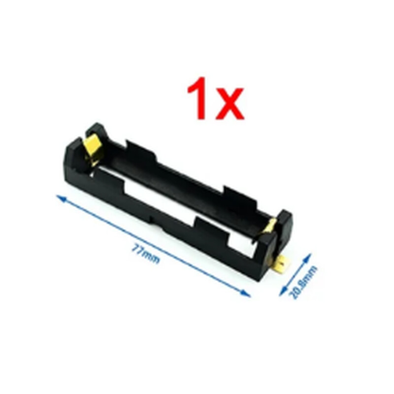 Porta Batería 18650 x1 - Holder para PCB tipo SMD