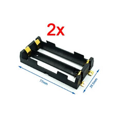 Porta Batería 18650 x2 - Holder para PCB tipo SMD