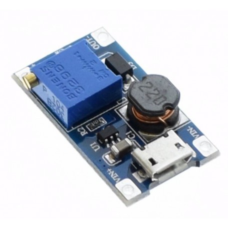Modulo DC-DC Step-Up (MT3608) con puerto micro USB