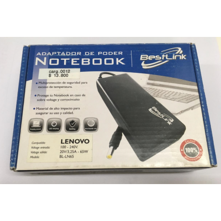 Cargador Alternativo para Notebook Lenovo